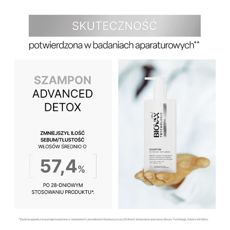 Biovax Trychologic Advanced Detox set, hair and scalp shampoo, 200 ml + scalp scrub, 50 ml