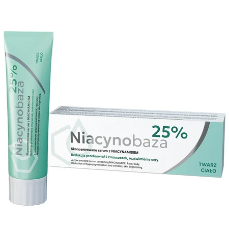 Niacynobaza 25% siero concentrato con niacinamide, per viso e corpo, 30 g, Farmapol