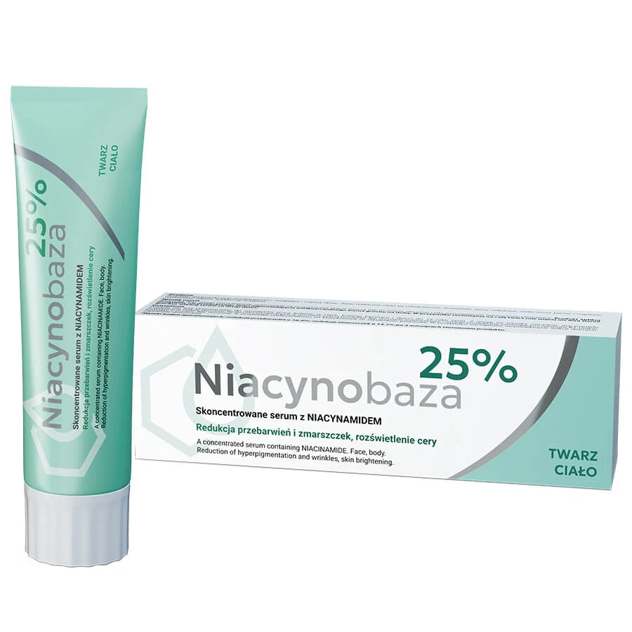 Niacynobaza 25% siero concentrato con niacinamide, per viso e corpo, 30 g, Farmapol