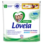 Lovela Family, capsule de spălat hipoalergenice, alb și colorat, de la 1 an, 32 bucăți