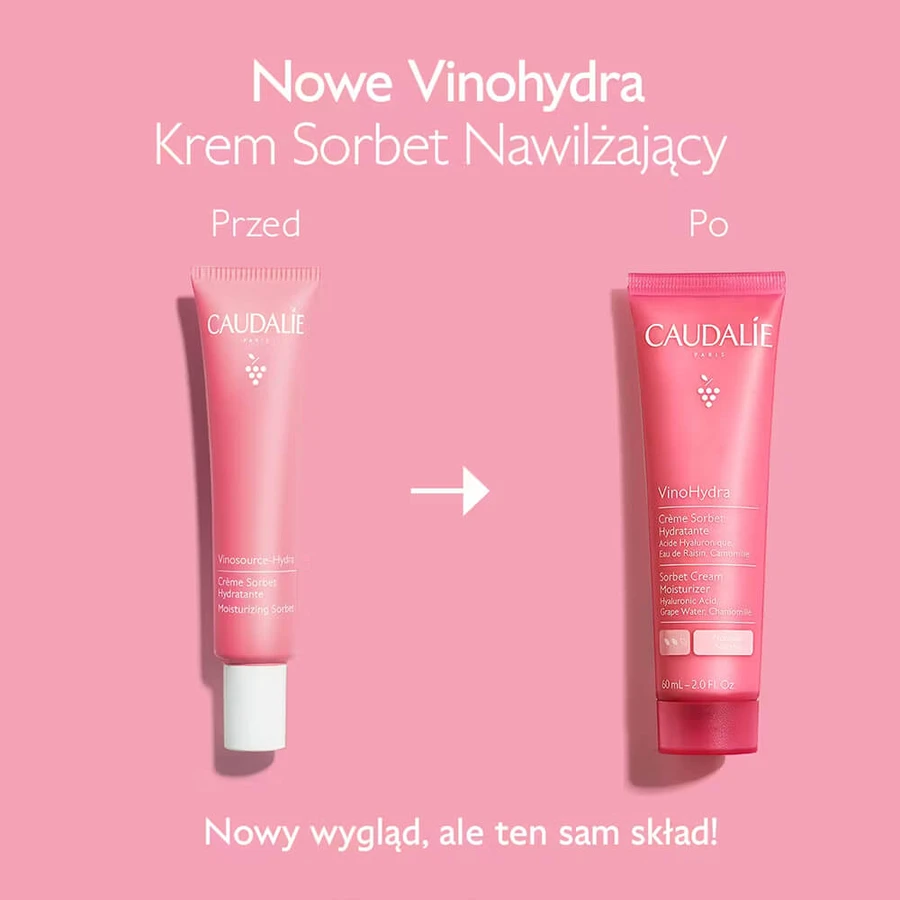 Caudalie VinoHydra, nawilżający krem sorbet do twarzy, 60 ml: ceny i cechy
