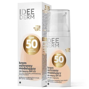 Idee Derm, crema facial modeladora, FPS 50, 50 ml