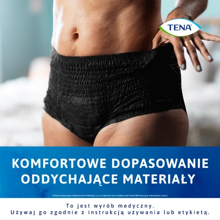 Tena Lady Pants Zwart – L (95–130 cm), 30 stuks