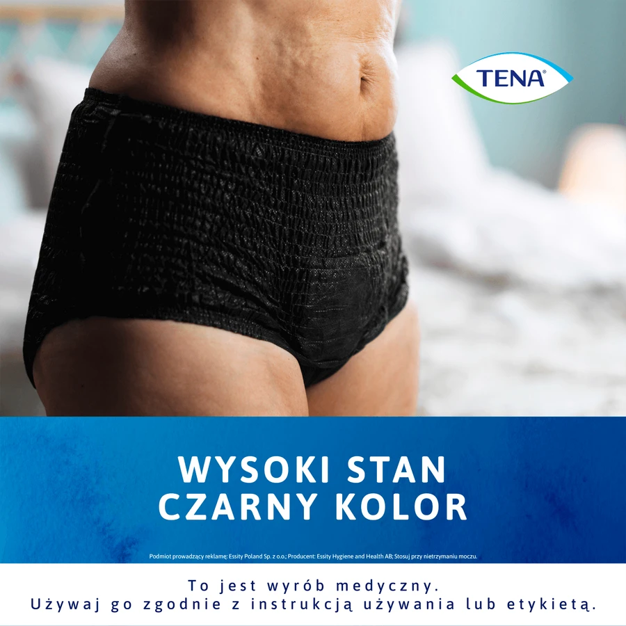 Tena Lady Pants Zwart – L (95–130 cm), 30 stuks