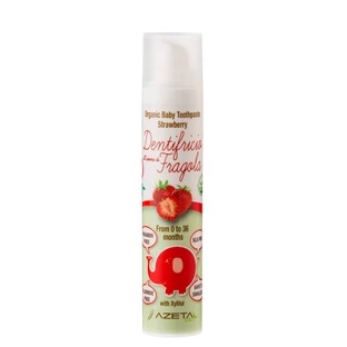 Organic Strawberry Toothpaste Toothpaste, 0-36 months, 50 ml, Azeta Bio