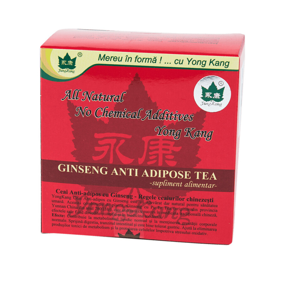 Té antiadiposo de ginseng, 30 bolsitas, Yong Kang