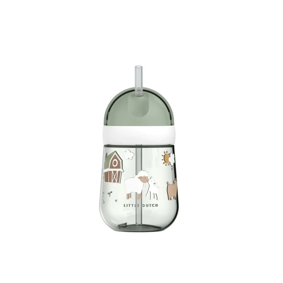 Kubek ze słomką dla dzieci, Little Farm, 300 ml, Little Dutch: ceny i cechy