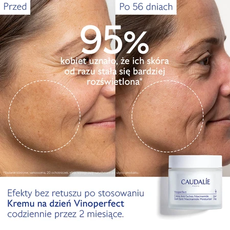 Caudalie Vinoperfect, crema per l'iperpigmentazione con niacinamide, da giorno, 50 ml