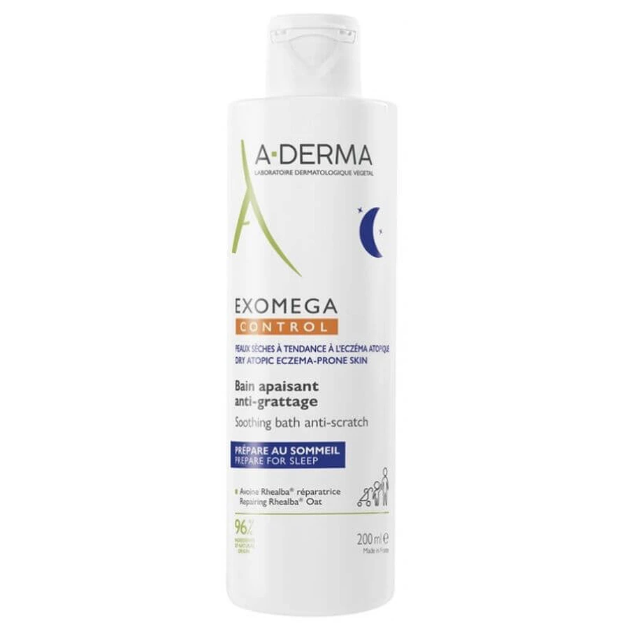 A-Derma Exomega Control, kąpiel kojąca przeciw drapaniu, po 6 miesiącu, 200 ml: ceny i cechy
