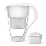Caraffa filtrante in vetro Dafi Crystal Led, bianco, 2 l + filtro Unimax, 1 pezzo