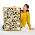 CzuCzu Puzzlove Kippen, familie puzzel, 1000 stukjes