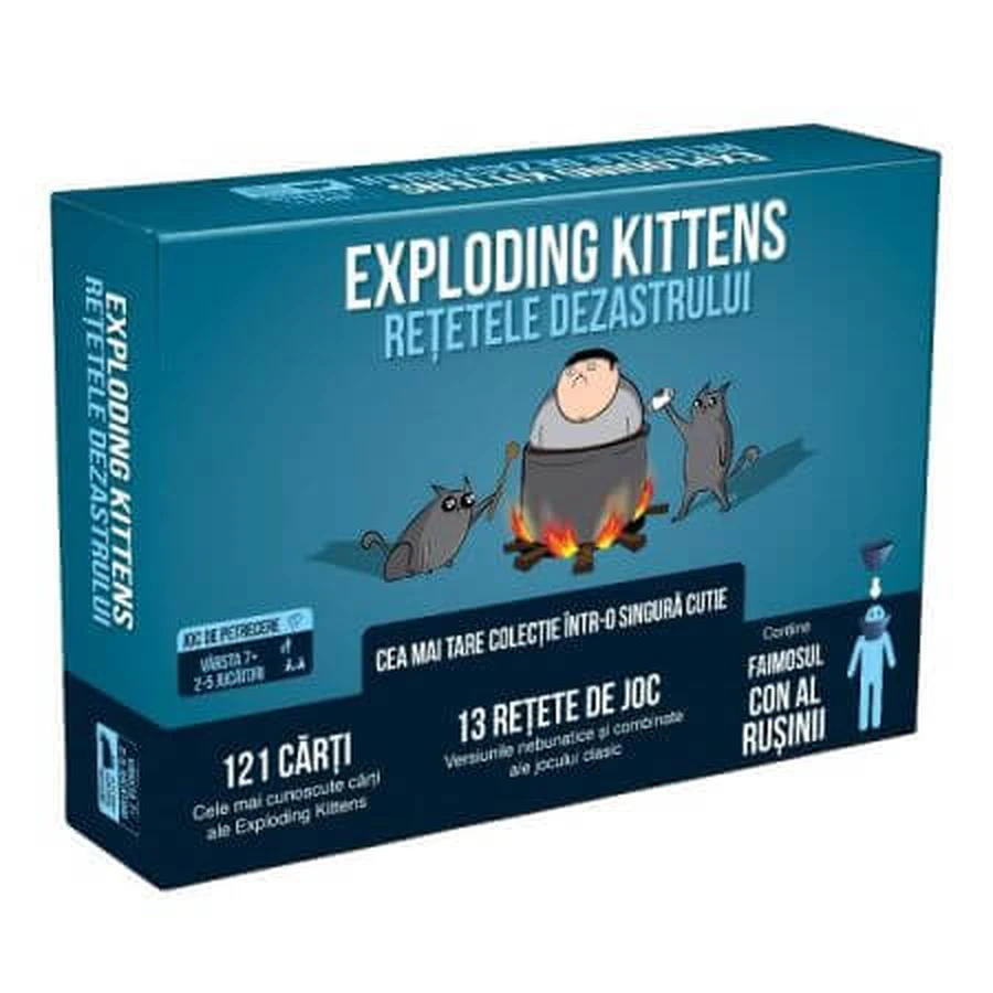 Joc de societate Retetele Dezastrului, 7 ani+, Exploding Kittens