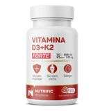 Vitamin D3 5000 IU and K2 100 MCG Forte, 30 vegetarian capsules, Nutrific