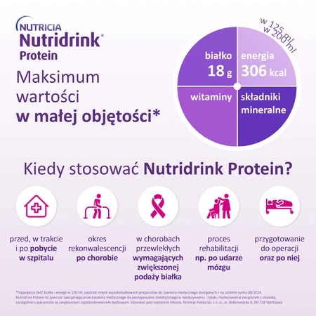 Nutridrink Kit de proteínas, preparado nutricional, sabor neutro, 8 x 125 ml + recetario gratuito