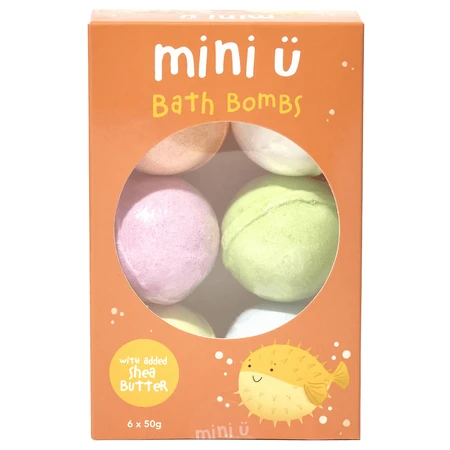 Mini U, bolas de baño efervescentes, 6 x 50 g