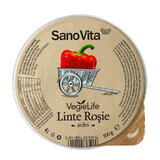 Vegetable spreadable pasta made of red lentils with peppers and onions VegieLife, 100 gr, Sanovita