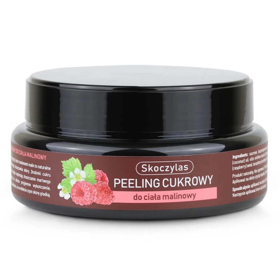 Skoczylas, lichaamssuikerscrub, framboos, 200 ml