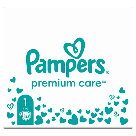 Pampers Premium Care, luiers maat 1, 2-5 kg, 156 DEFECTED PACKAGE