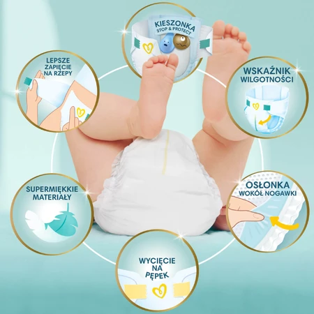 Pampers Premium Care, luiers maat 1, 2-5 kg, 156 DEFECTED PACKAGE