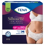 Tena Silhouette Plus Blanco, bragas absorbentes discretas para mujer, talla M, 12 unidades