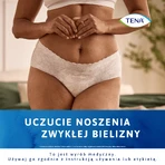 Tena Silhouette Plus Blanco, bragas absorbentes discretas para mujer, talla M, 12 unidades