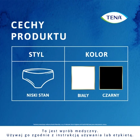 Tena Silhouette Plus Blanco, bragas absorbentes discretas para mujer, talla M, 12 unidades