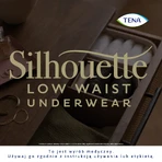 Tena Silhouette Plus Blanco, bragas absorbentes discretas para mujer, talla M, 12 unidades