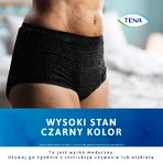 Tena Lady Pants Noir, saugfähige Slips, Größe L, 95-130 cm, Plus, 8 Stück