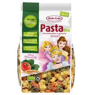 Pasta de trigo duro tricolor ecológica Princess, 300 g, Dalla Costa