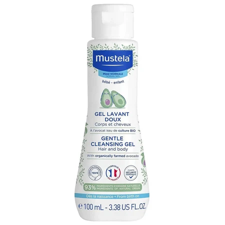 Mustela Sun Holiday Adventure Set, Sonnenschutzstift, LSF 50, 9 ml + sanftes Reinigungsgel für Körper und Haare, 100 ml
