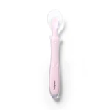 BabyOno, cuillère en silicone flexible, rose, à partir de 6 mois, 1 pièce