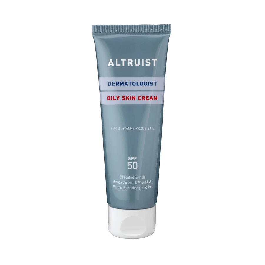 Zonnebeschermingscrème SPF 50 Vette Huid, 50 ml, Altruist