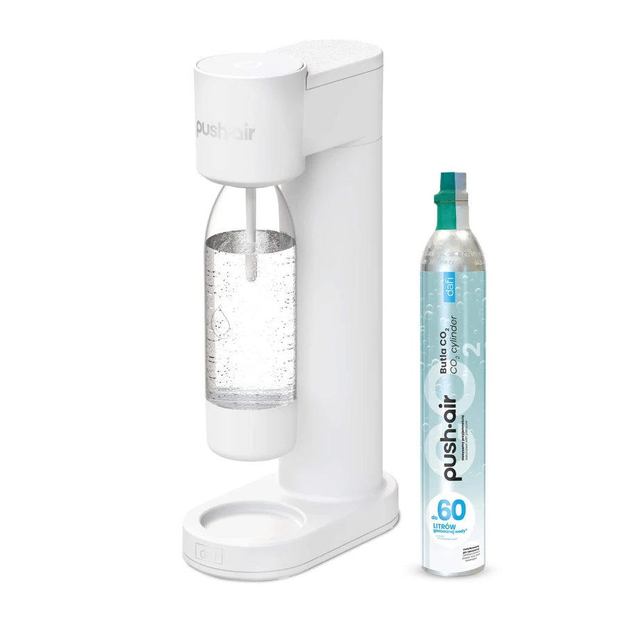 Dafi PushAir, aireador de agua, blanco + botella, 0,7 l, 1 unidad