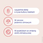 Zestaw Dicoflor Forte (dawniej Dicoflor 6), dla dzieci od 3 lat i dorosłych, 2 x 20 kapsułek: ceny i cechy
