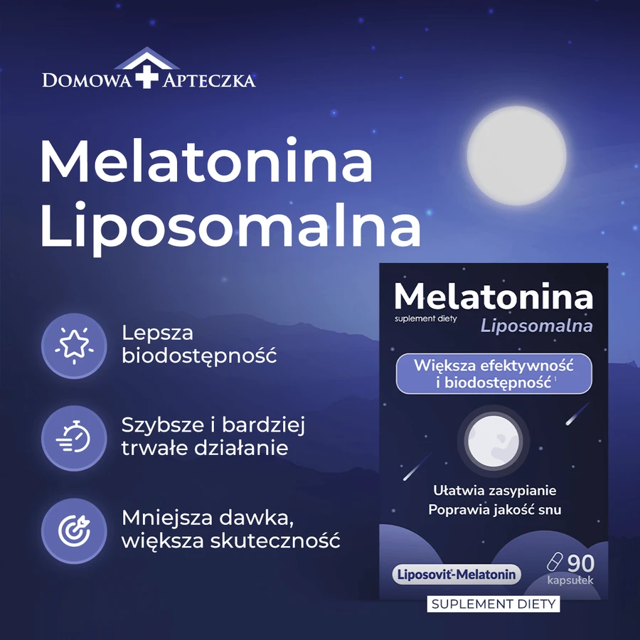 Melatonina Liposomalna, 90 kapsułek: ceny i cechy