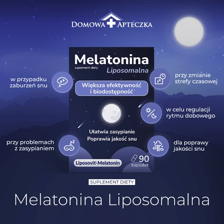Melatonina Liposomalna, 90 kapsułek: ceny i cechy