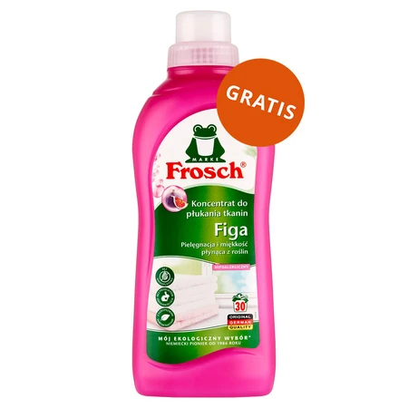 Frosch, gel lavant, aloe vera, 1,5 l + concentré d'assouplissant, figue, 750 ml gratuit
