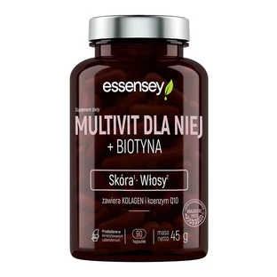Essensey Multivit para Ella + Biotina, 90 cápsulas