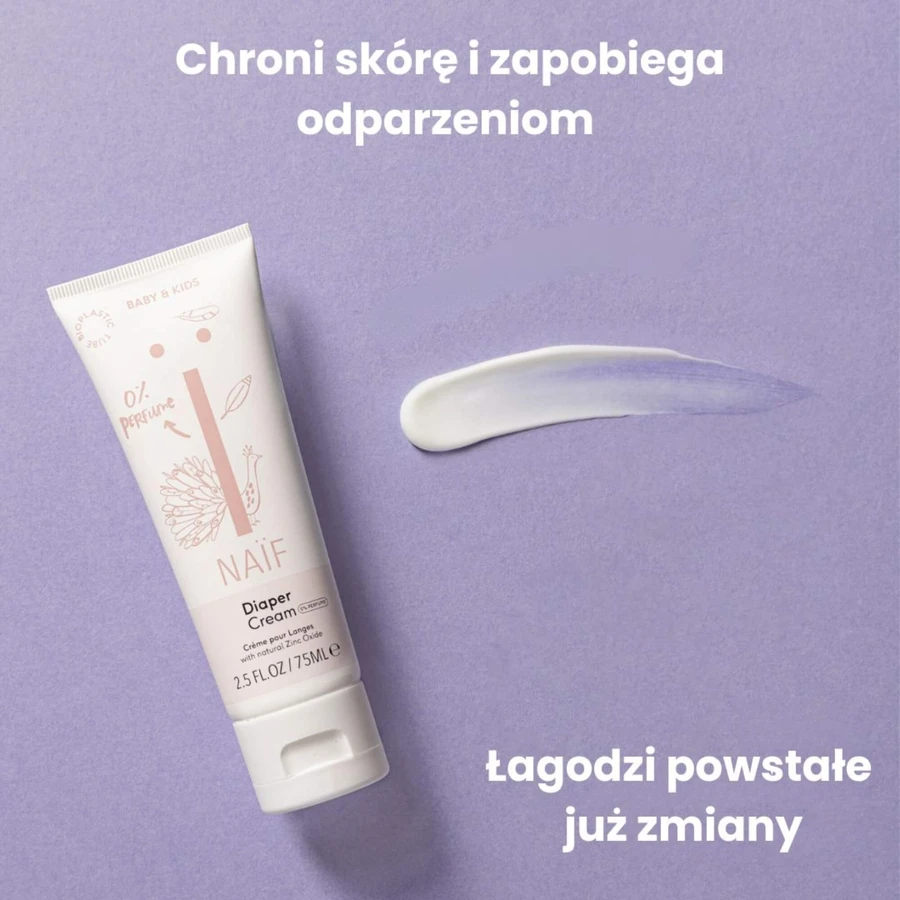 Naif Baby & Kids, crema per eritemi da pannolino per neonati e bambini dal primo giorno, 75 ml