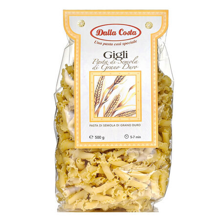 Gigli pasta de trigo duro, 250 g, Dalla Costa