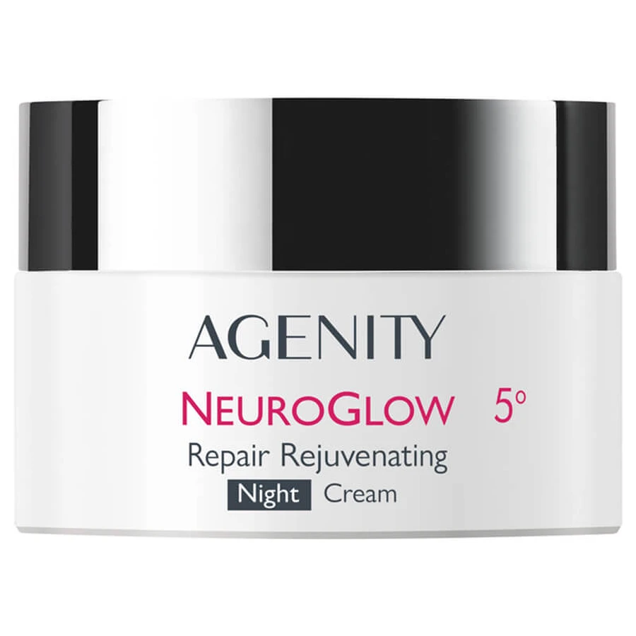 Agenity 5° NeuroGlow, naprawczy krem odmładzający na noc, 50 ml: ceny i cechy