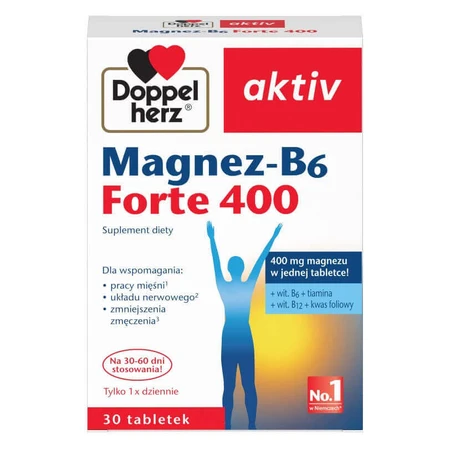 Set Doppelherz aktiv Magnesio-B6 Forte 400, 2 x 30 compresse + Complesso B, 2 x 30 compresse