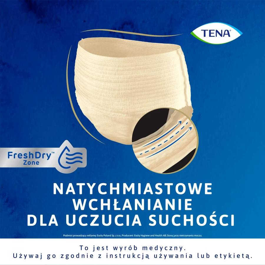 Tena Lady Pants Creme, saugfähige Slips, Größe M, 75-105 cm, Plus, 30 Stück