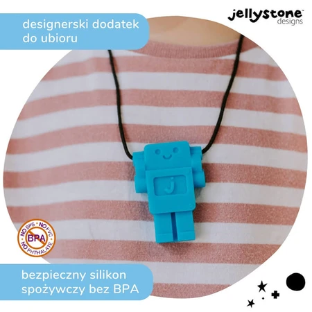Jellystone Designs, colgante antiestrés, robot, azul, a partir de 3 años, 1 pieza