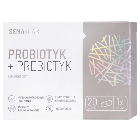 SEMA Lab Probiotic + Prebiotic, 20 capsule