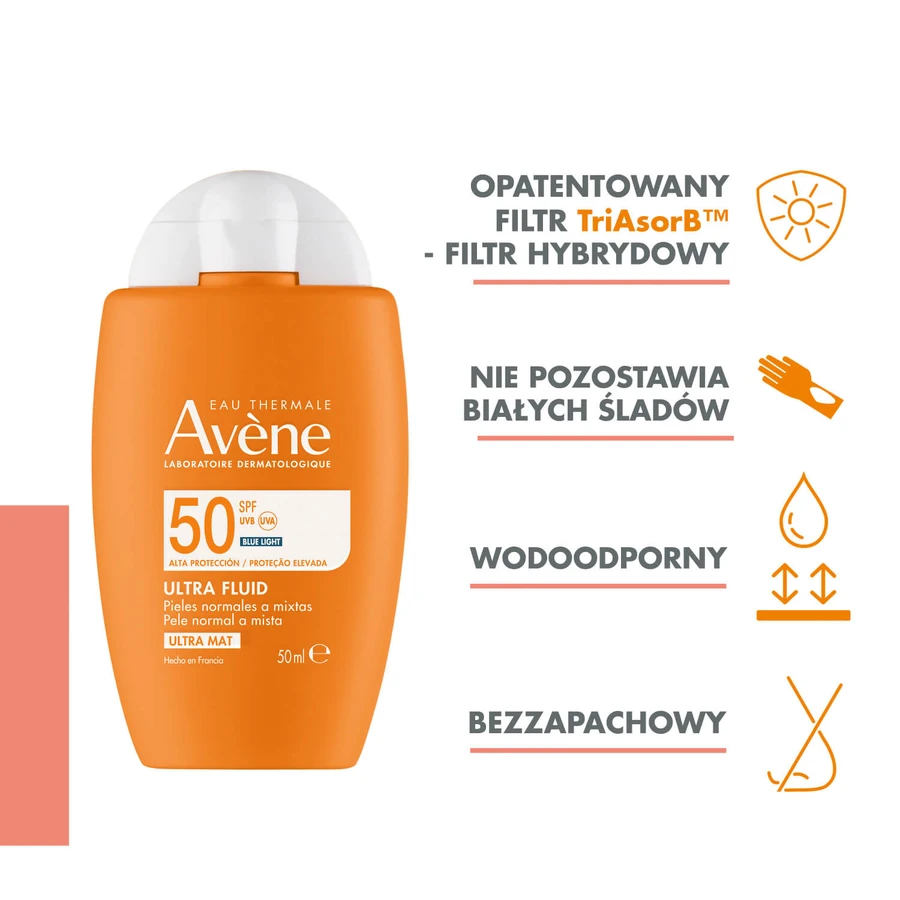 Avène Sun set, haute protection solaire, spray, SPF 30, 200 ml + écran solaire invisible pour le visage, peau sensible, SPF 50+, 50 ml + sac de plage gratuit