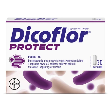 Dicoflor Protect (fost Dicoflor 3), pentru copii de la 3 ani și adulți, 30 capsule