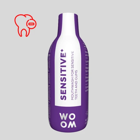 Woom Sensitive+, mouthwash for tooth sensitivity, 500 ml