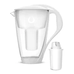 Dafi Crystal Led ulcior cu filtru din sticlă, alb, 2 l + filtru clasic, 1 buc