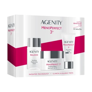 Lote Agenity 3° MenoPerfect, crema de día, SPF 20, 50 ml + crema de noche, 25 ml + Balance, tónico hidratante, 50 ml
